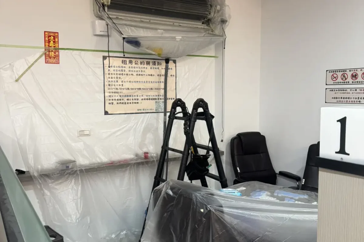 諾萊夫清潔-新竹洗冷氣-新竹冷氣清洗-新竹冷氣保養-新竹洗洗衣機_portfolio_一筒發財24H 無人桌遊店-店內冷氣清洗_9