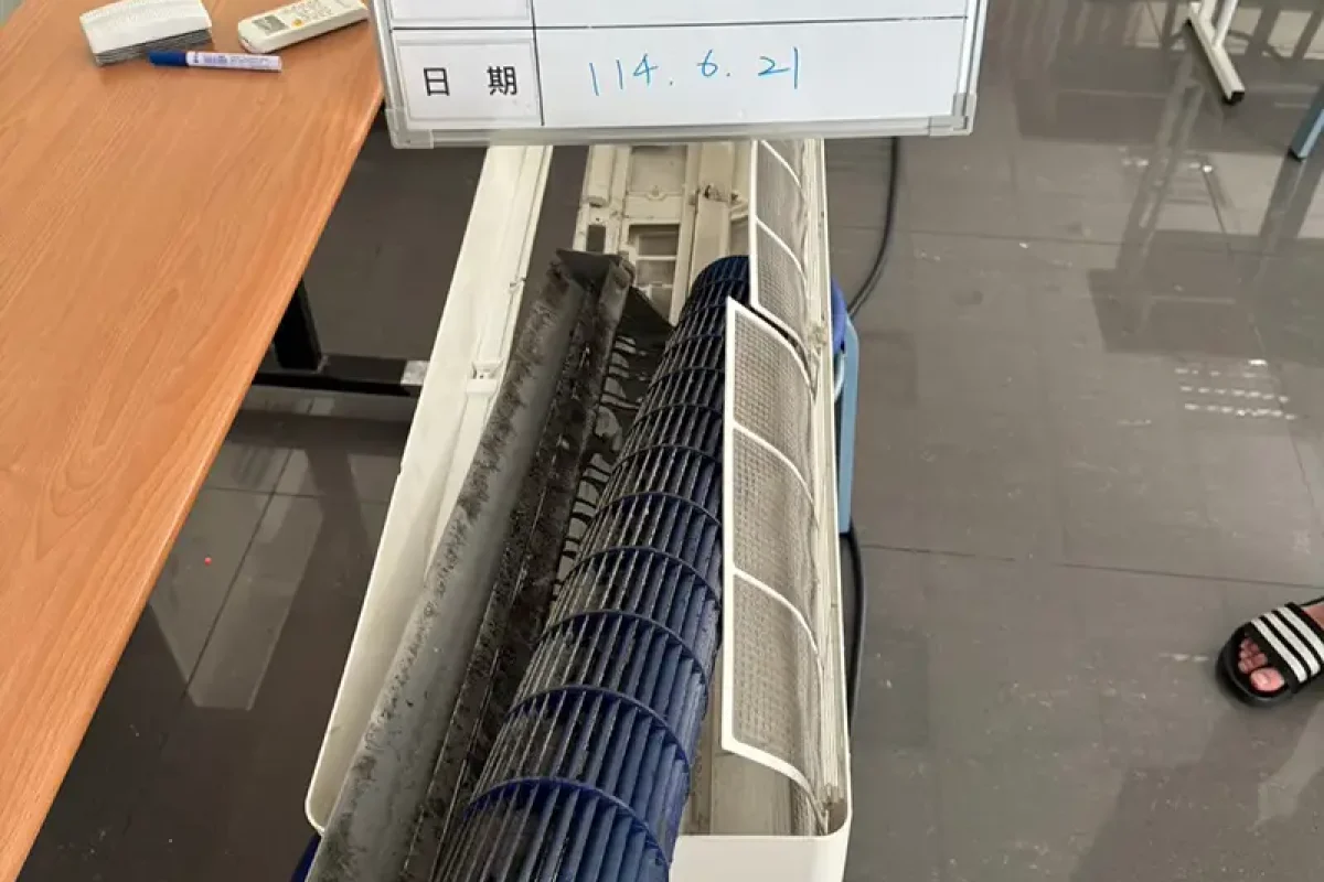 諾萊夫清潔-新竹洗冷氣-新竹冷氣清洗-新竹冷氣保養-新竹洗洗衣機_portfolio_竹北 樂揚文理補習班 教室冷氣清洗_03